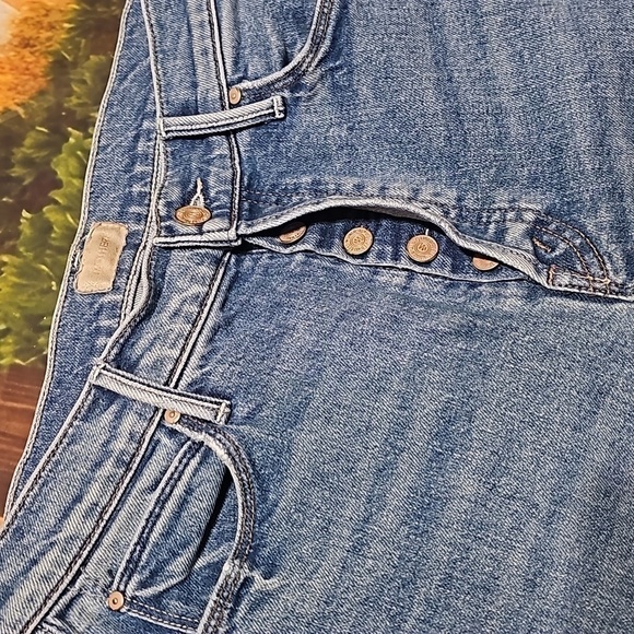 Mother Raw Hem The Stunner Ankle Distressed Fray 5 Button Jeans Size 28 - Picture 3 of 9